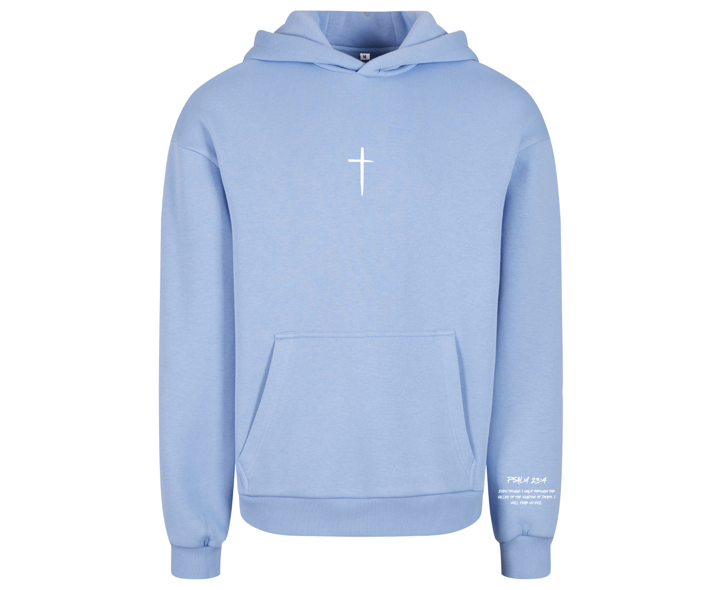 God’s Plan. My Purpose." Oversized Hoodie – Beryl Blue