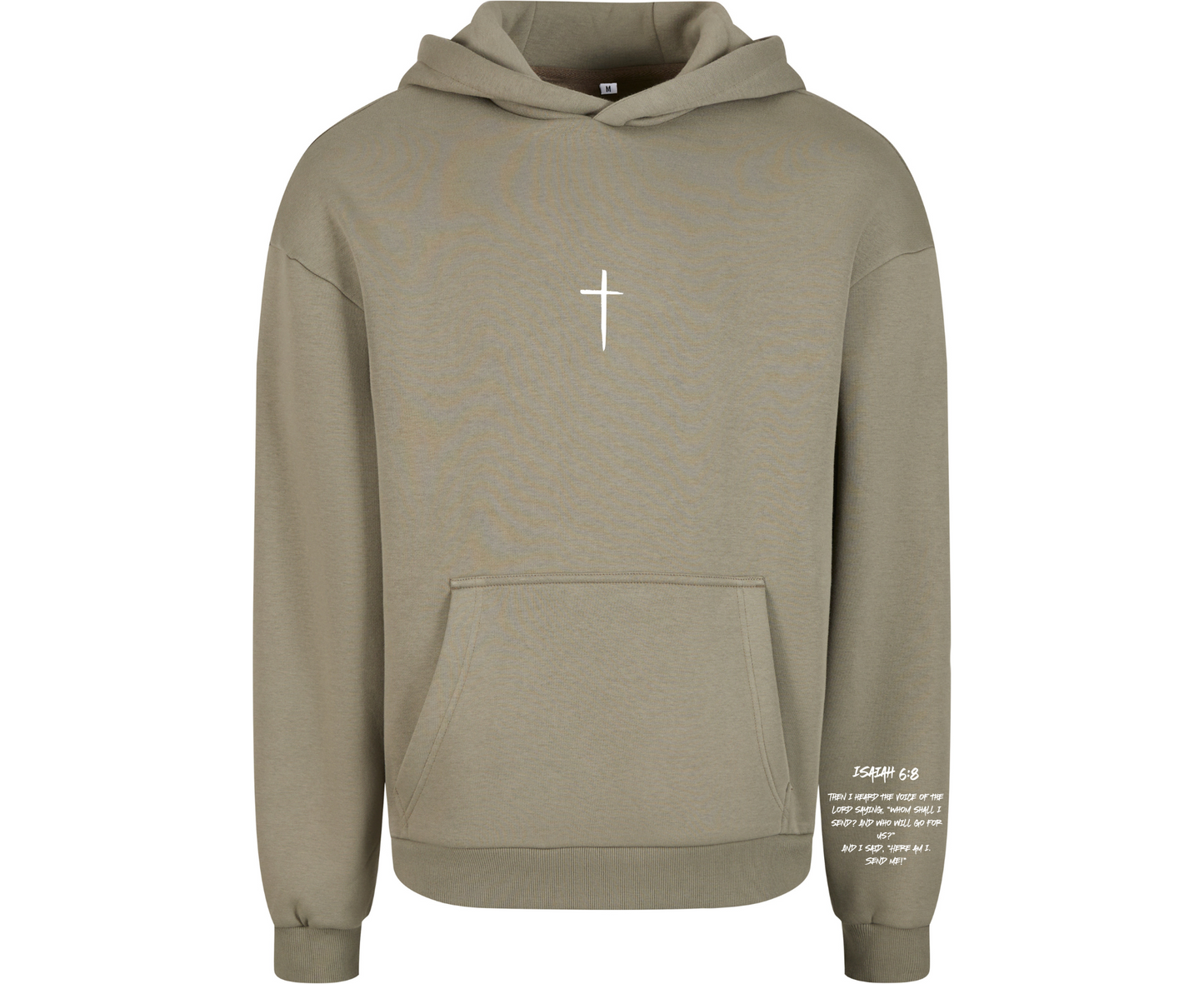 Dream Big. Pray Bigger." Oversized Hoodie – Pale Olive
