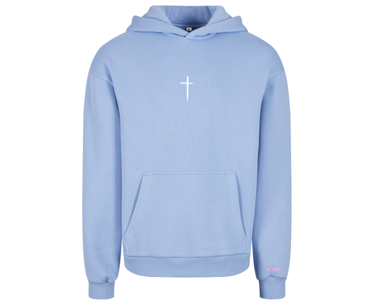 Eleve – The Cross Hoodie (Beryl Blue)