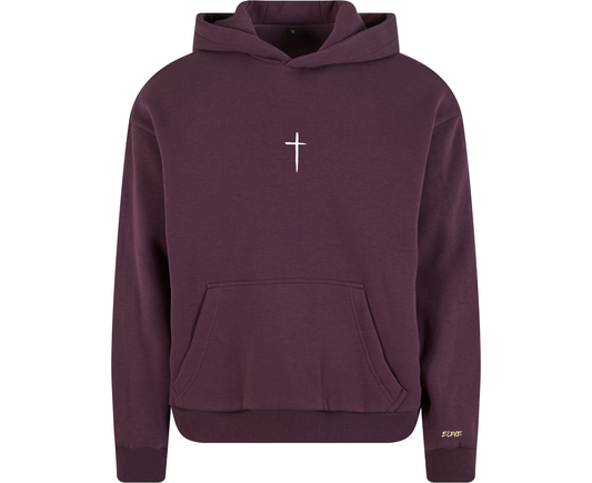 Eleve – The Cross Hoodie (Plum Purple)